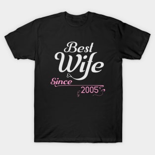 Best wife since 2005 ,wedding anniversary T-Shirt